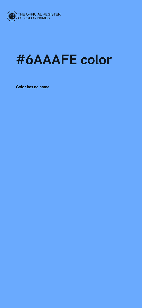 #6AAAFE color image