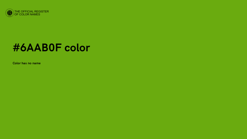 #6AAB0F color image