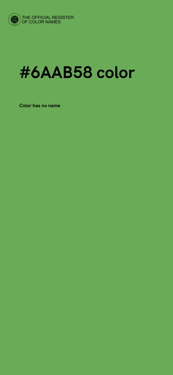 #6AAB58 color image