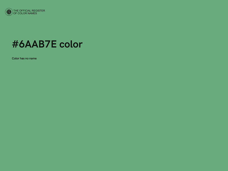 #6AAB7E color image