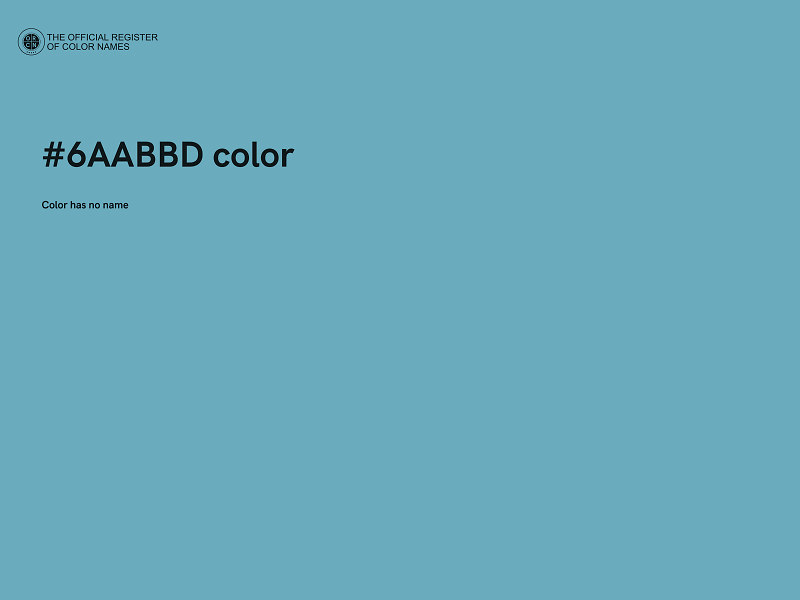 #6AABBD color image