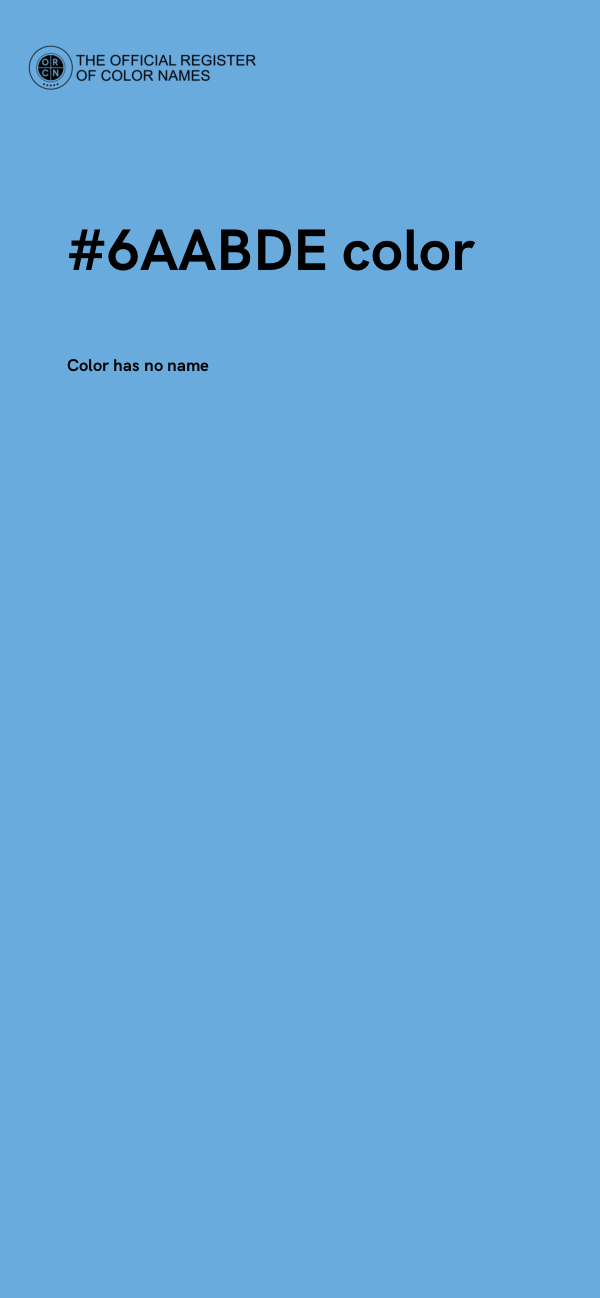 #6AABDE color image