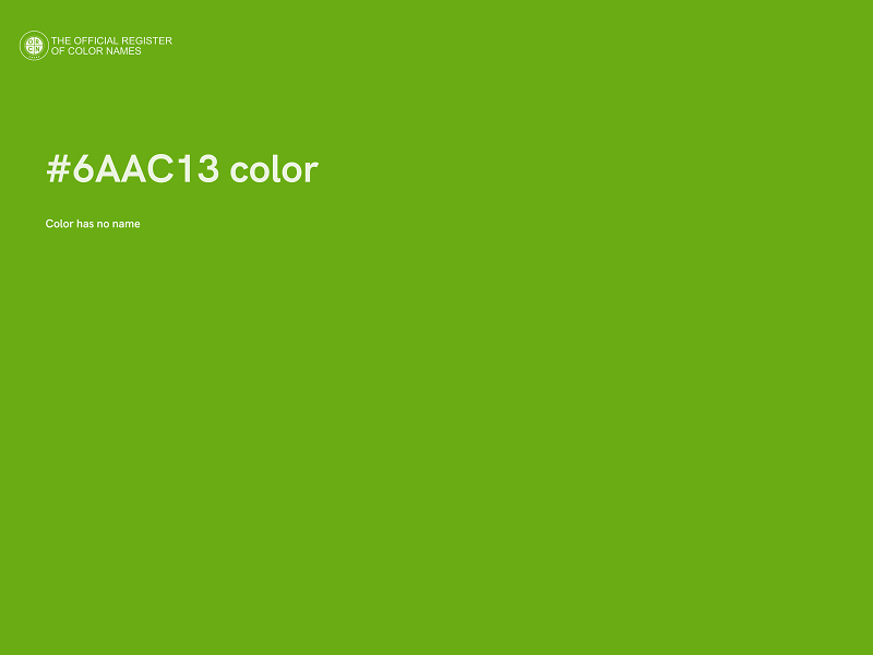 #6AAC13 color image