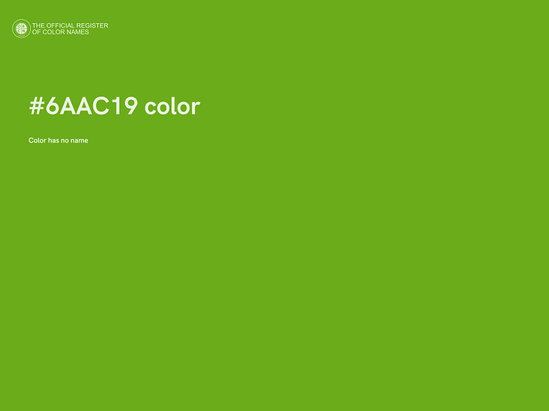 #6AAC19 color image
