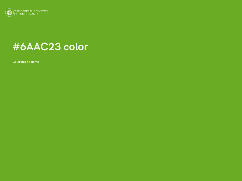 #6AAC23 color image