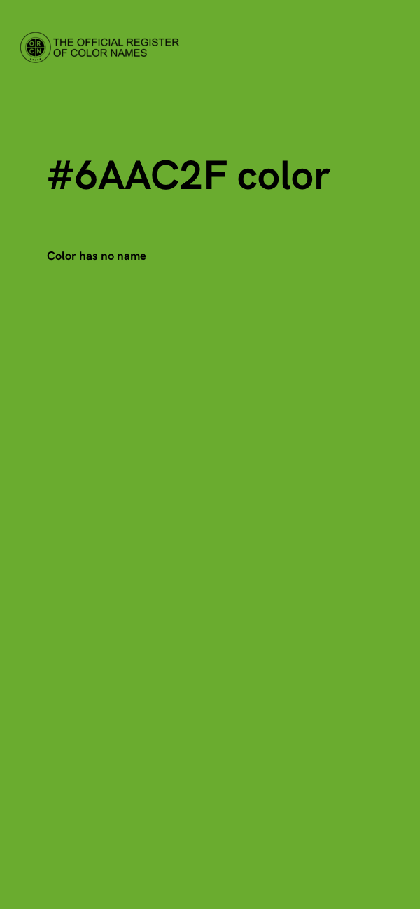 #6AAC2F color image