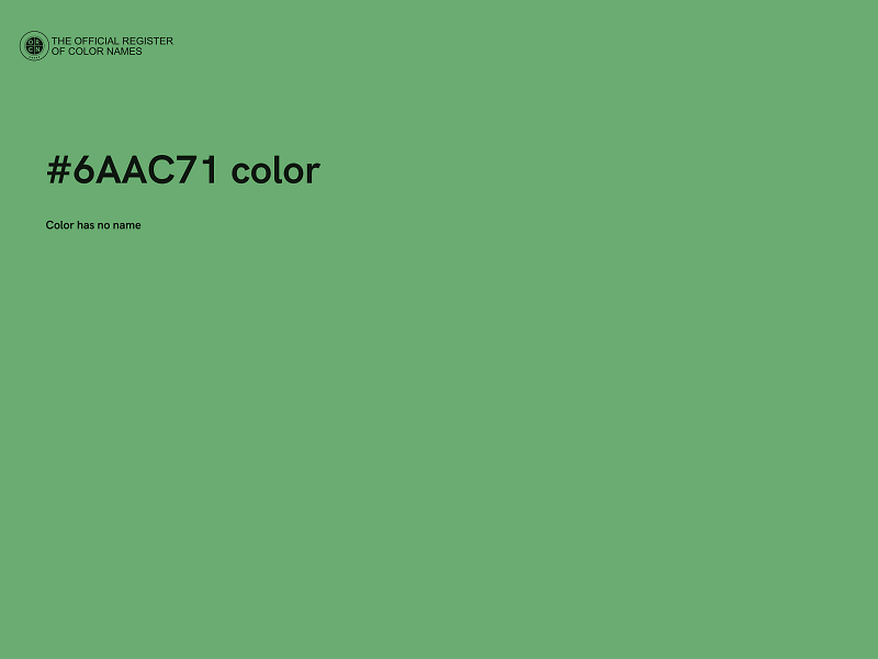 #6AAC71 color image