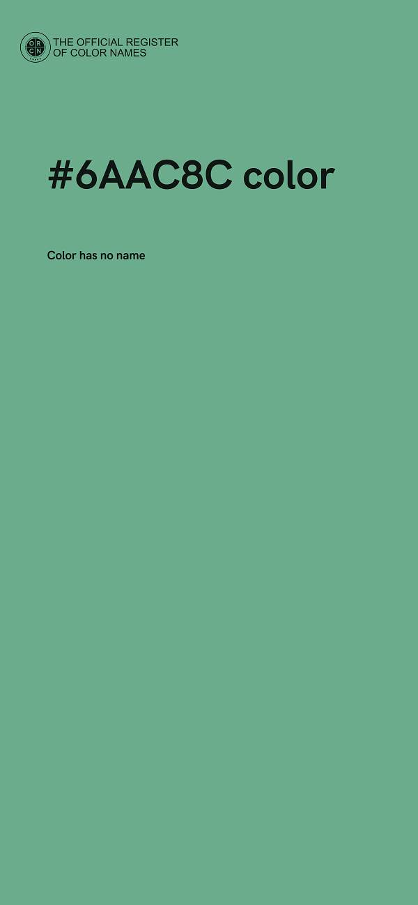 #6AAC8C color image