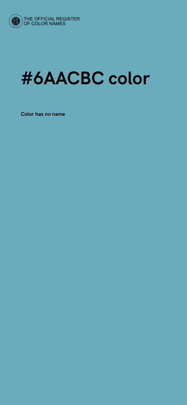 #6AACBC color image