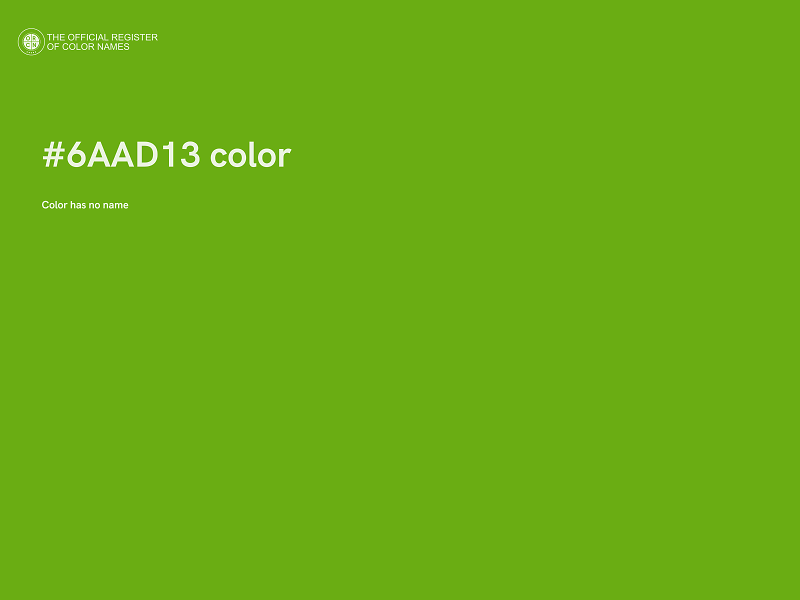 #6AAD13 color image