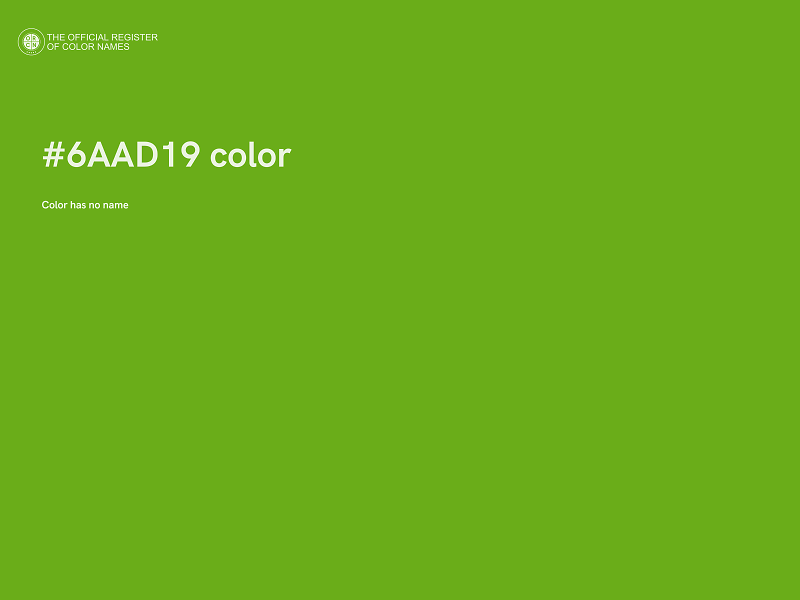 #6AAD19 color image