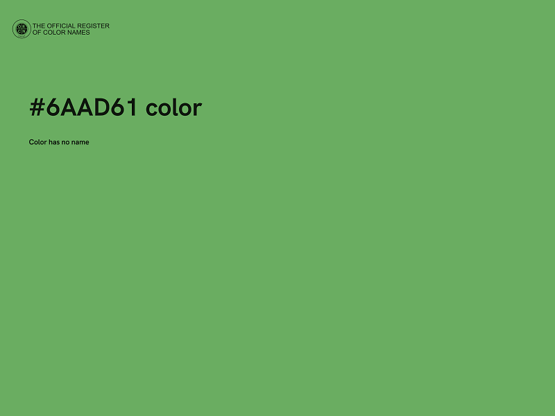 #6AAD61 color image