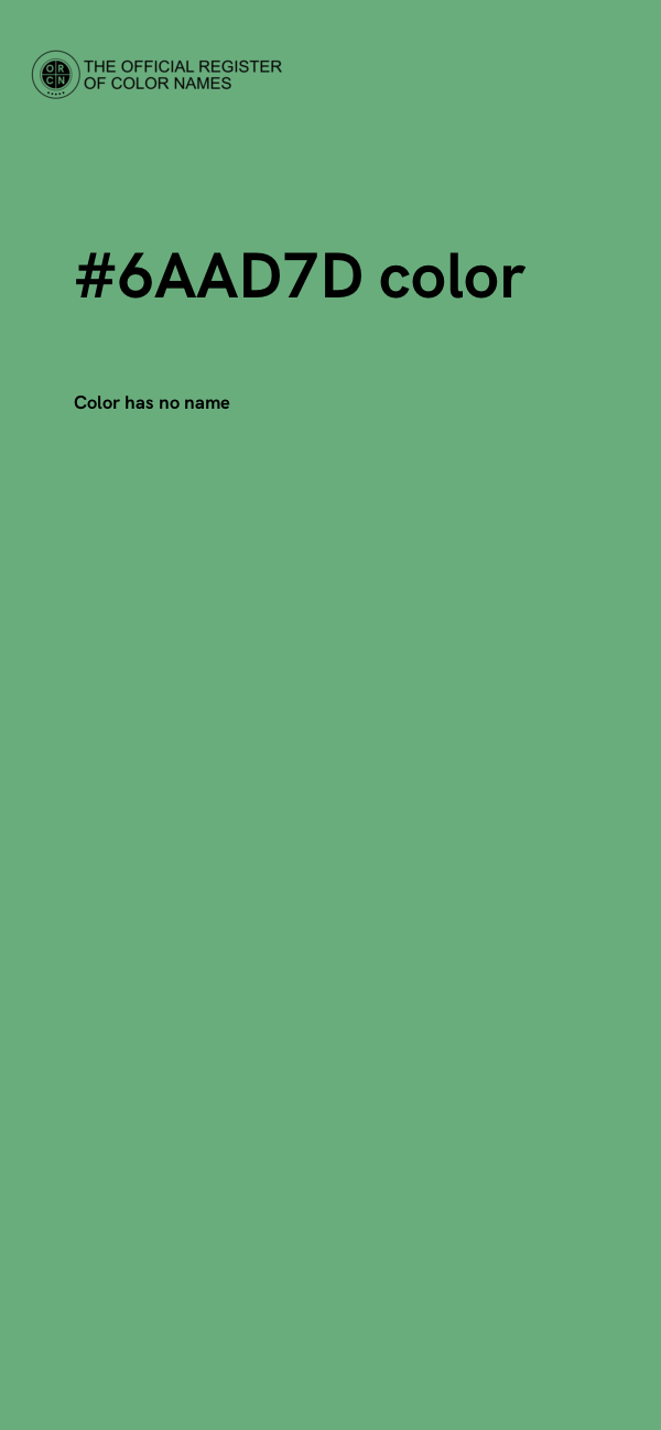 #6AAD7D color image
