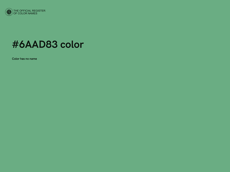 #6AAD83 color image