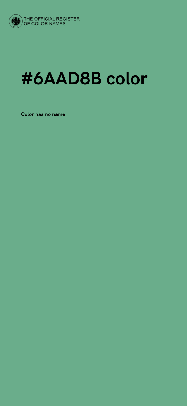 #6AAD8B color image
