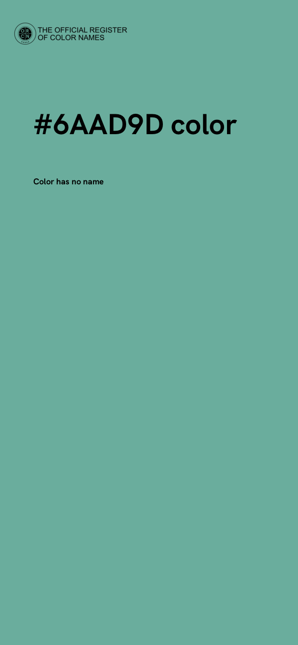 #6AAD9D color image