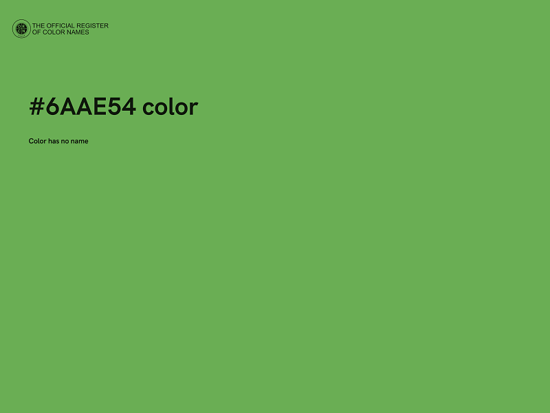 #6AAE54 color image