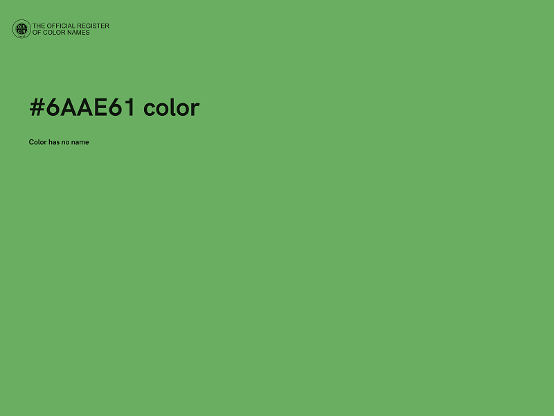 #6AAE61 color image