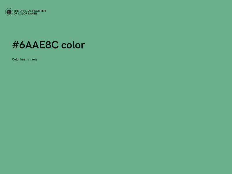 #6AAE8C color image