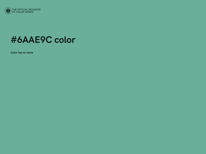 #6AAE9C color image