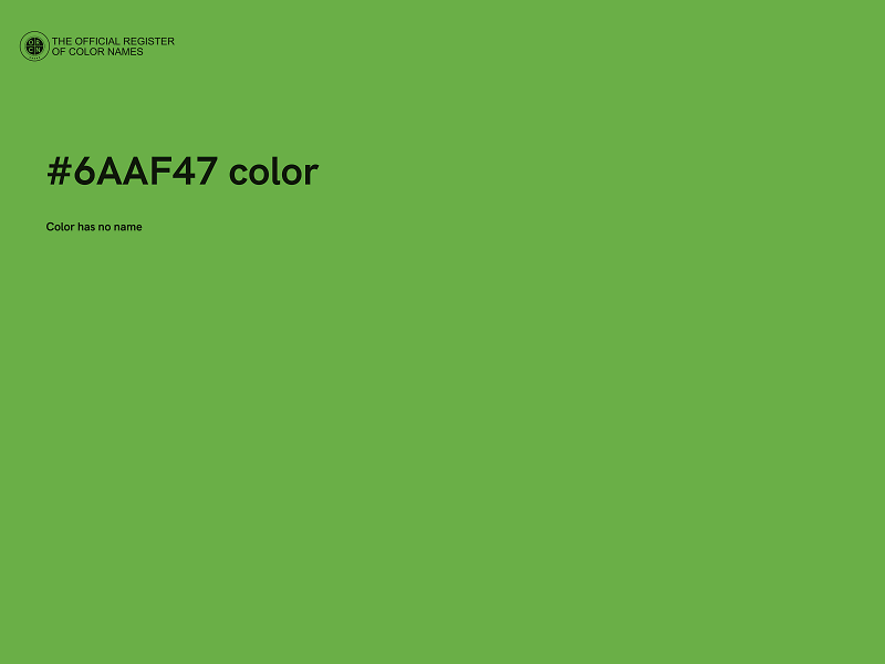 #6AAF47 color image