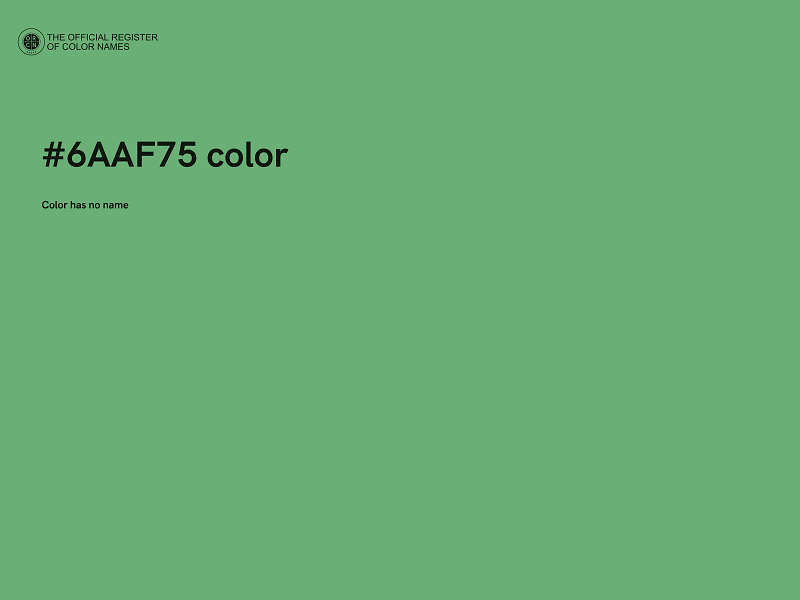 #6AAF75 color image