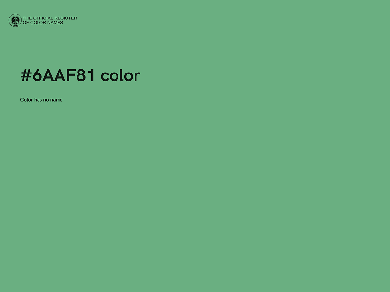 #6AAF81 color image