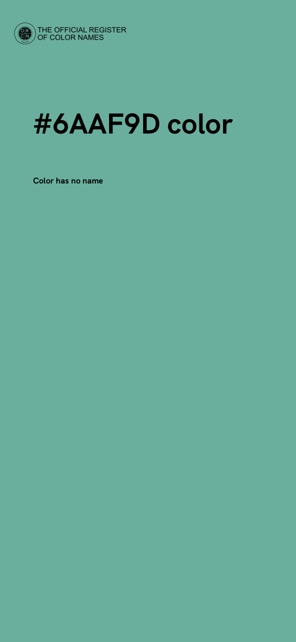 #6AAF9D color image