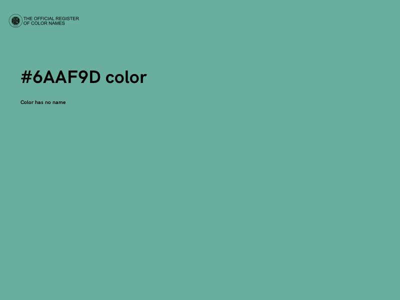 #6AAF9D color image