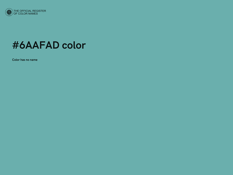 #6AAFAD color image