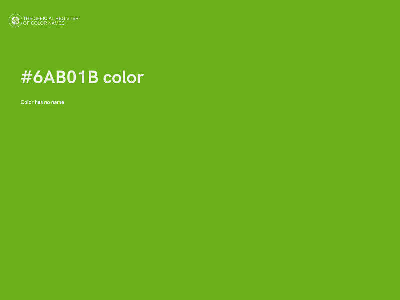 #6AB01B color image