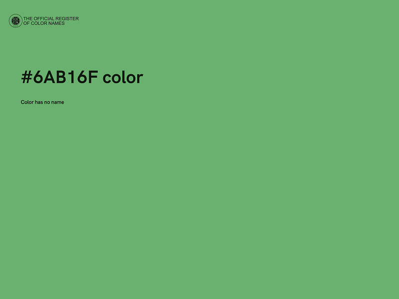 #6AB16F color image