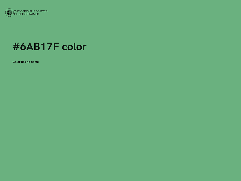 #6AB17F color image