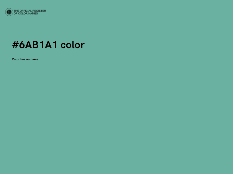 #6AB1A1 color image