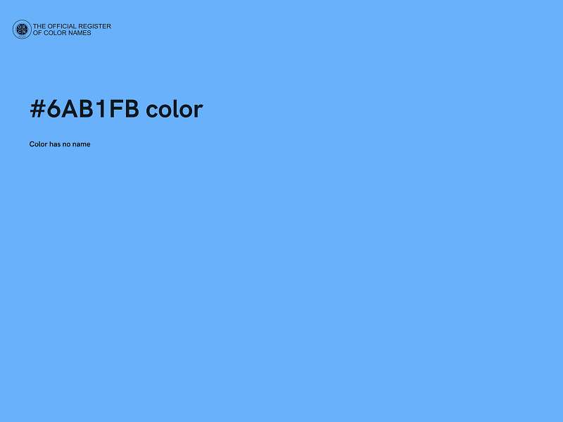 #6AB1FB color image