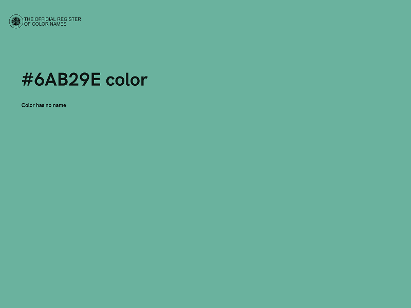 #6AB29E color image