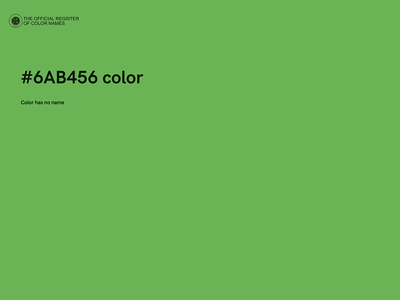 #6AB456 color image