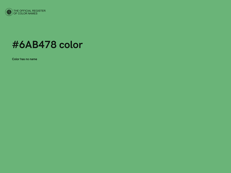 #6AB478 color image