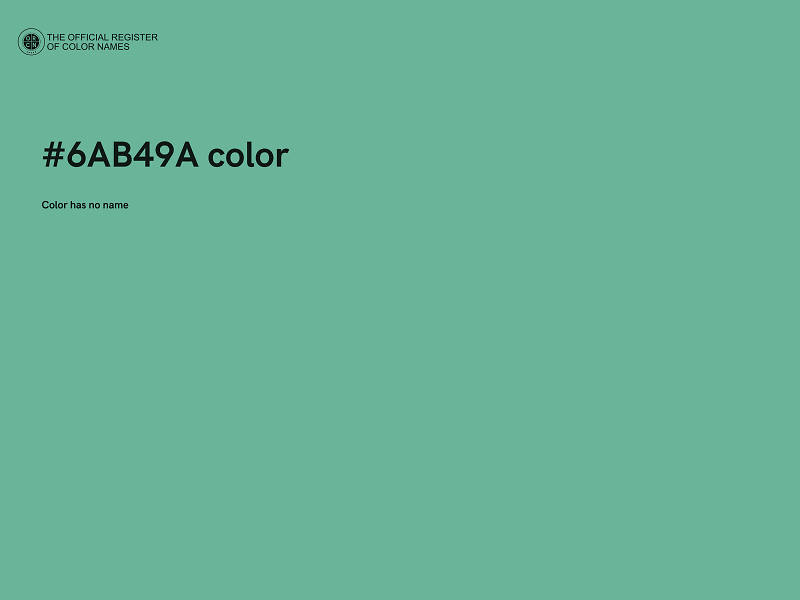 #6AB49A color image