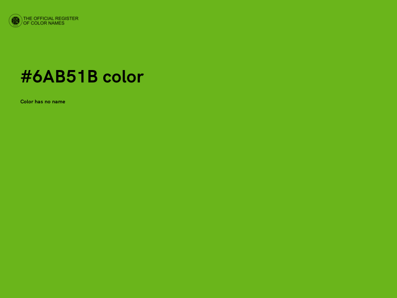 #6AB51B color image