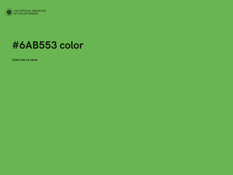 #6AB553 color image