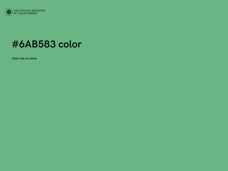 #6AB583 color image