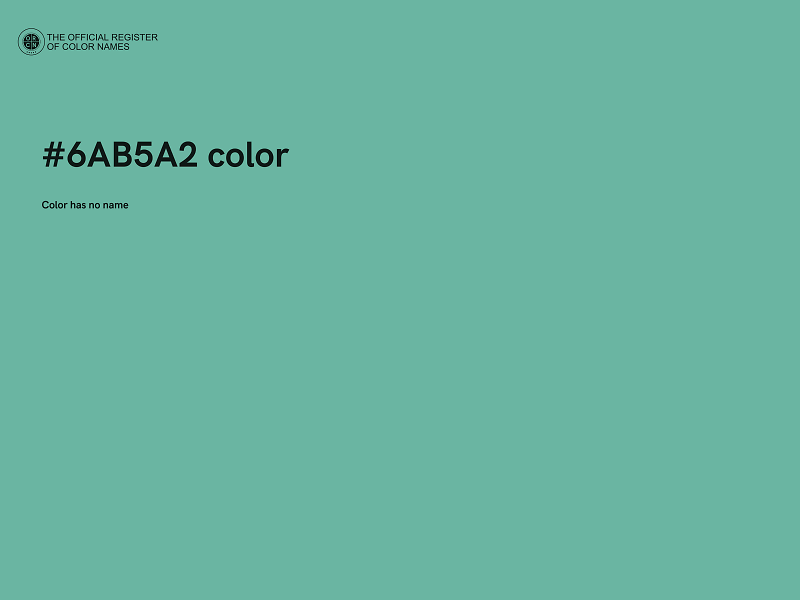 #6AB5A2 color image