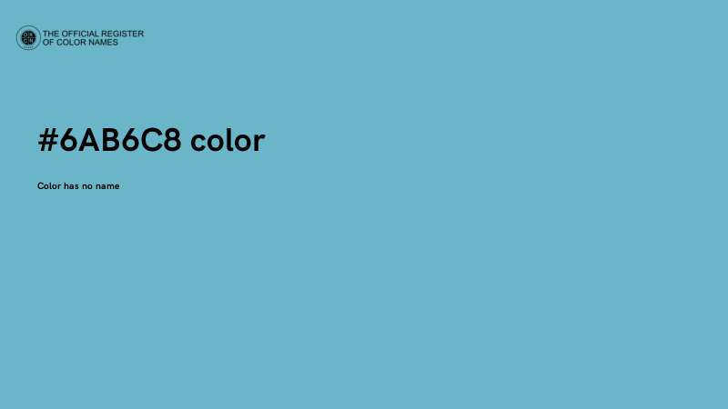 #6AB6C8 color image
