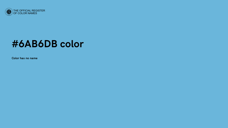 #6AB6DB color image