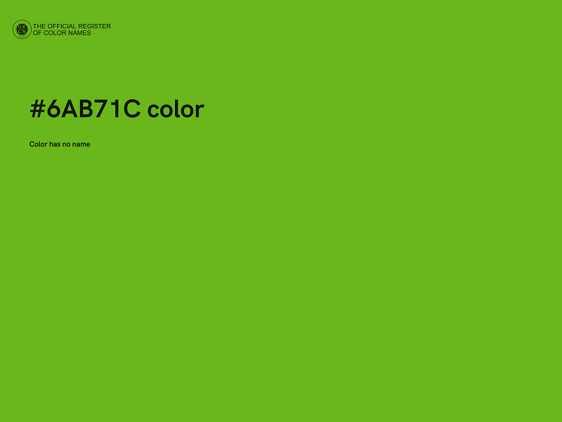 #6AB71C color image