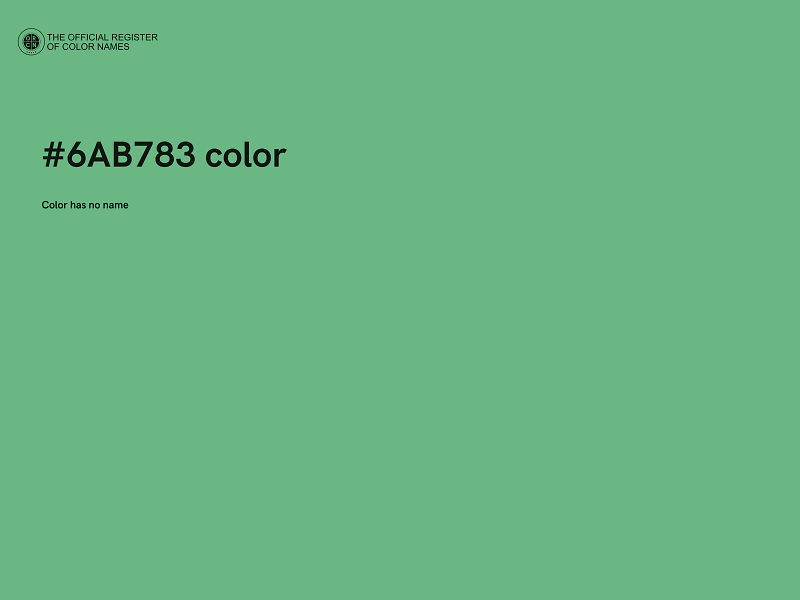 #6AB783 color image