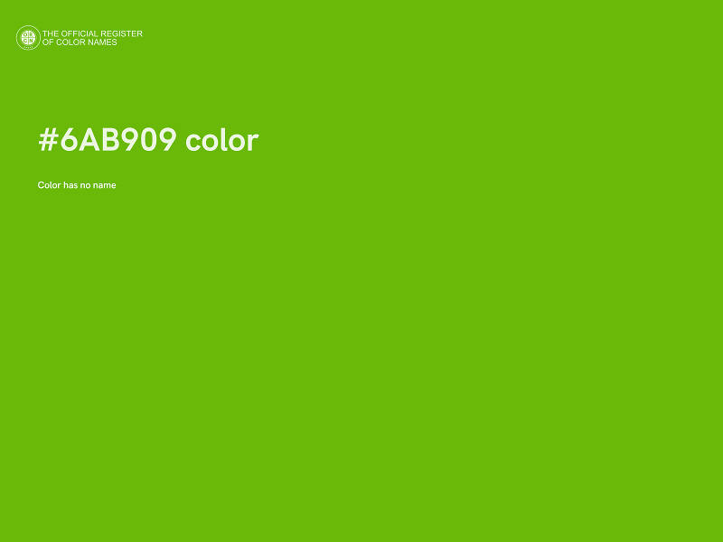 #6AB909 color image