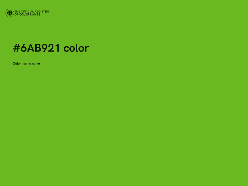 #6AB921 color image