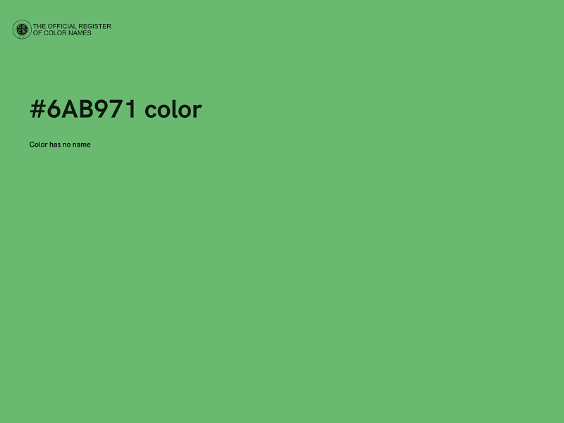 #6AB971 color image